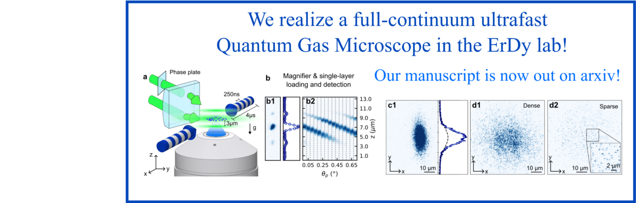 Our QGM in the ErDy Lab is running!